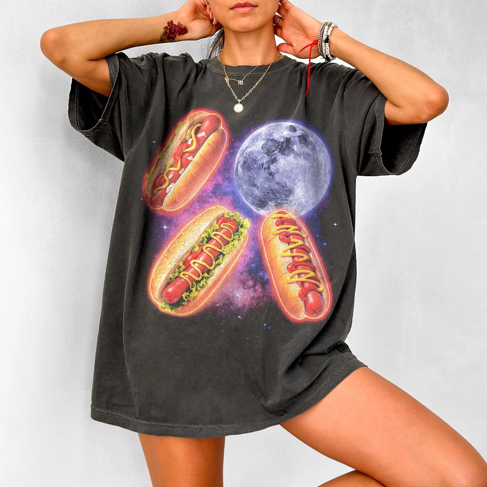 Vintage Hot Dog Field Guide Americana Foodie 2D T Shirt Unisex Gift Tee