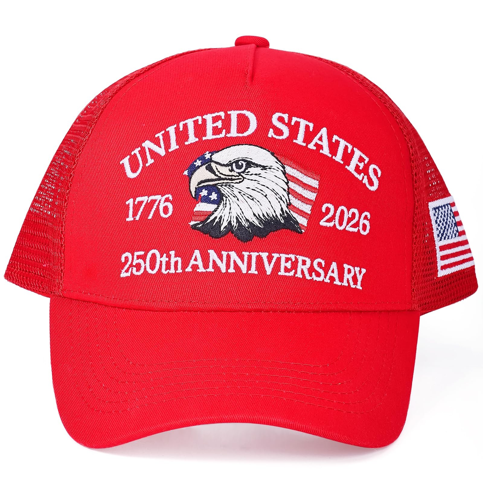 for USA 250th Anniversary Hat, Adjustable 1776-2026 Embroidery Commemorative …
