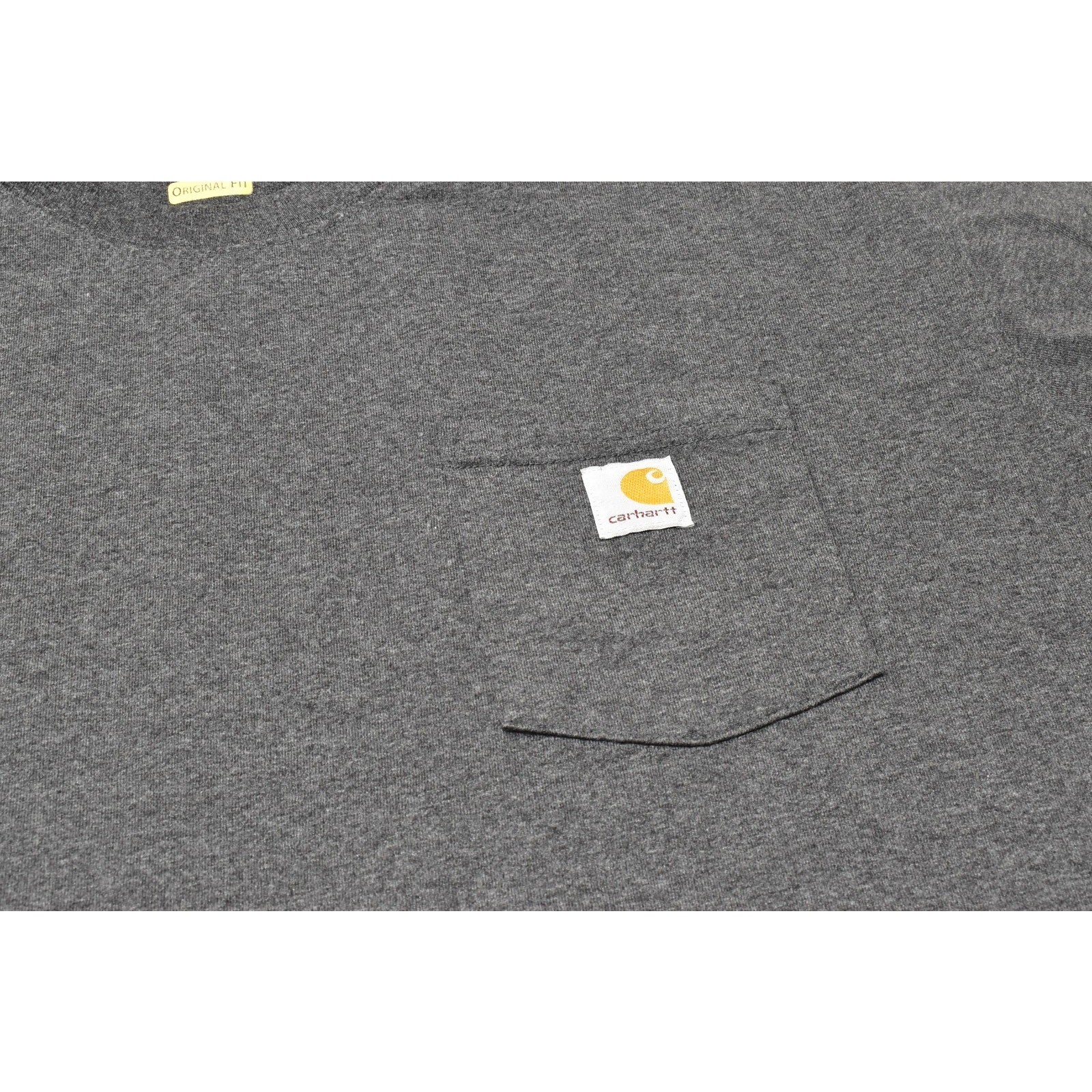 Carhartt Men’s 3XL Tall K126 CRH Carbon Heather Gray Long Sleeve Pocket Tee Orig