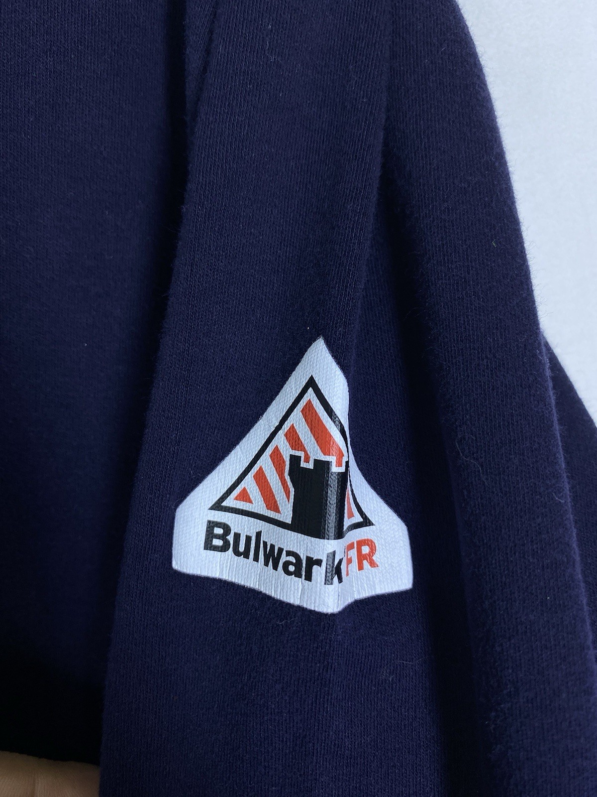 Bulwark FR Mock Neck Shirt Mens XL Blue CAT 2 CAL Flame Resistant HRC ARC Work