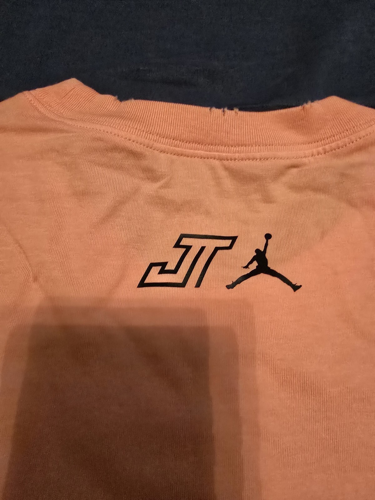 $65…Jordan Tatum “Distressed” size XXL-Tall T-shirt Orange Apricot. HF7849…