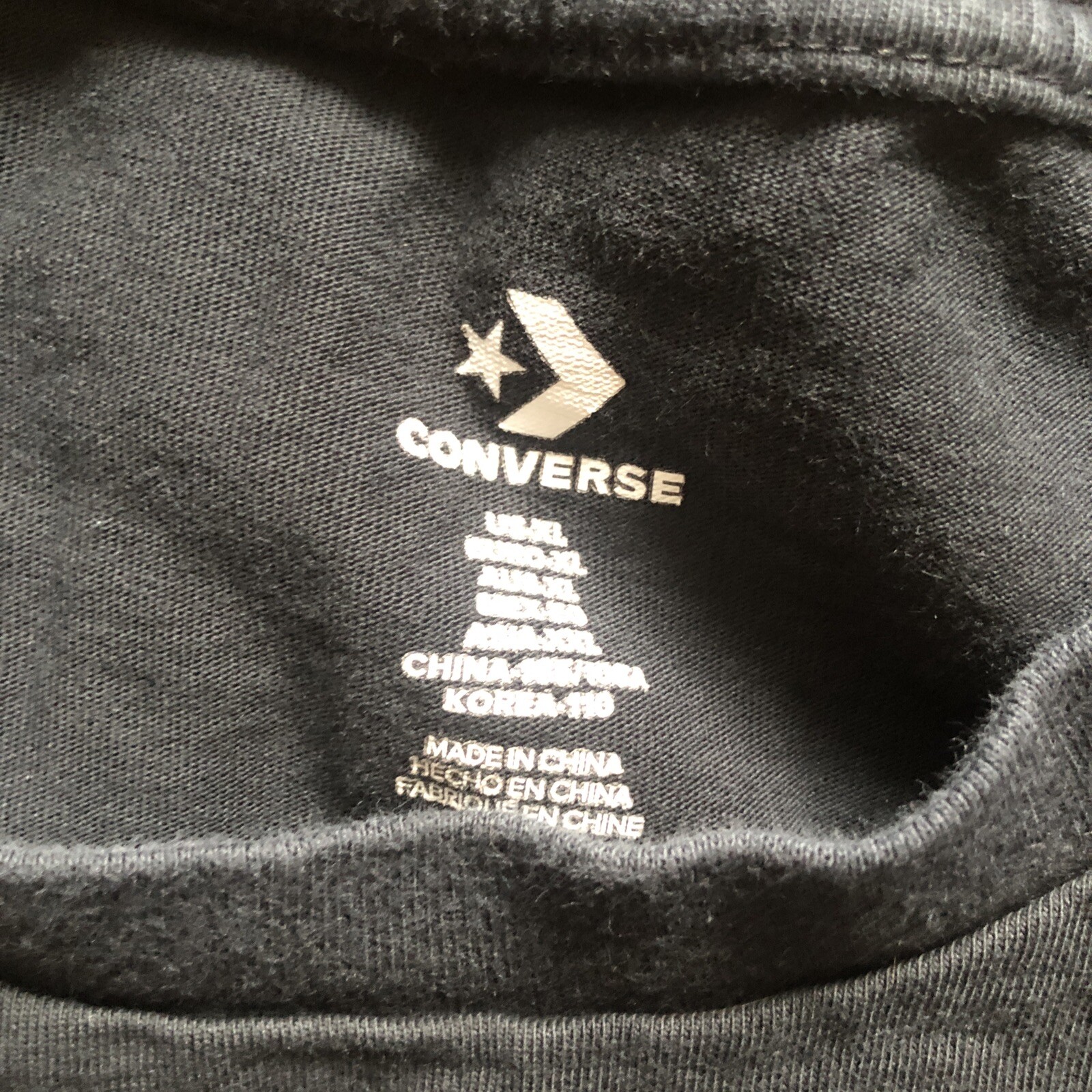 Converse Tshirt 100% Cotton Black Mens Size XL Banana Split Graphic Ice Cream
