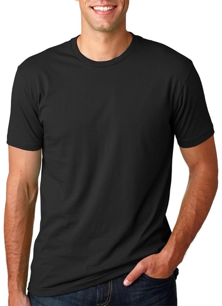 Next Level Cotton Short Sleeve T-Shirt 3600 Black Sizes L and XL