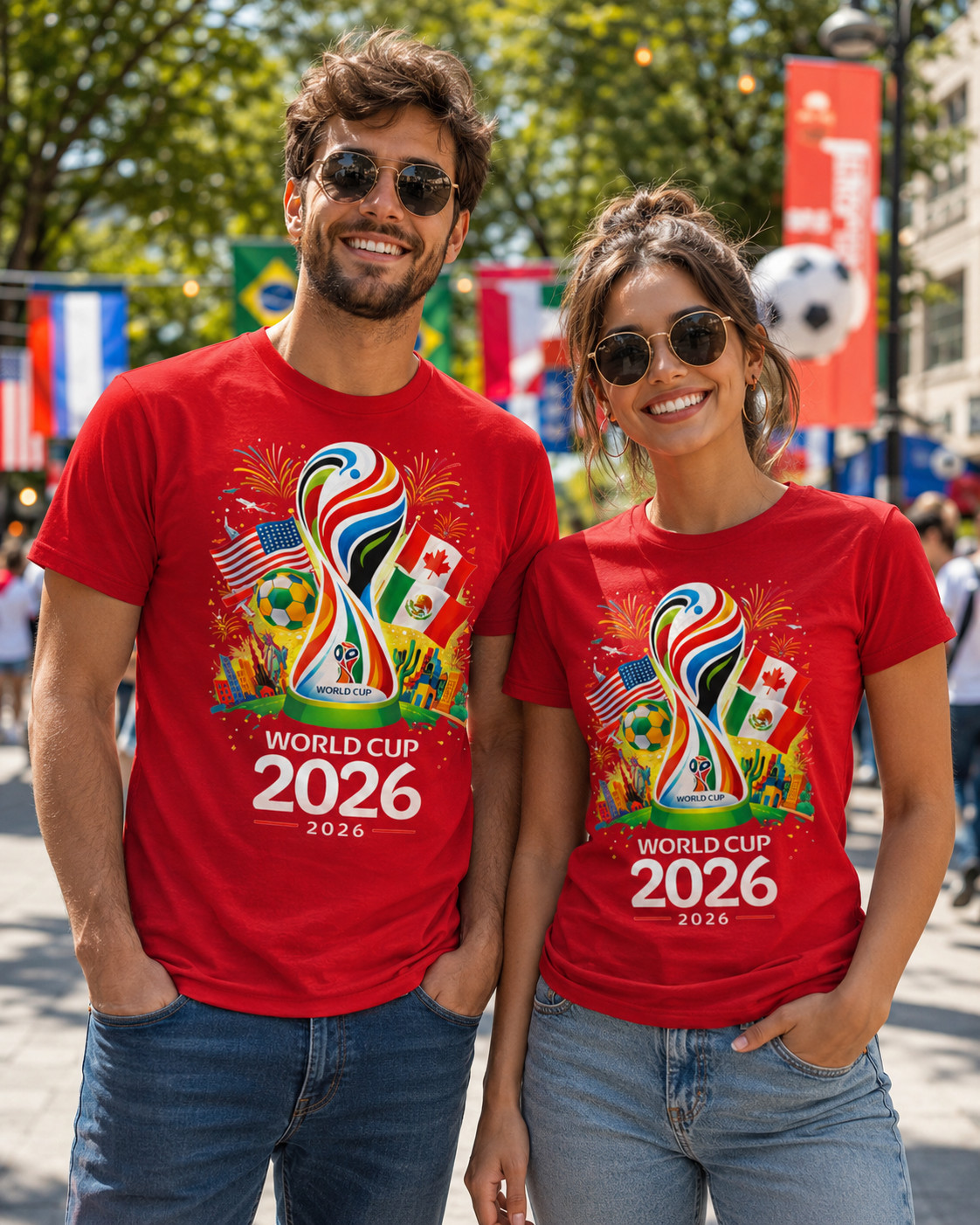 Fifa World Cup 2026 T-Shirt Soccer Graphic Tee USA Football Fan, Fifa World Cup