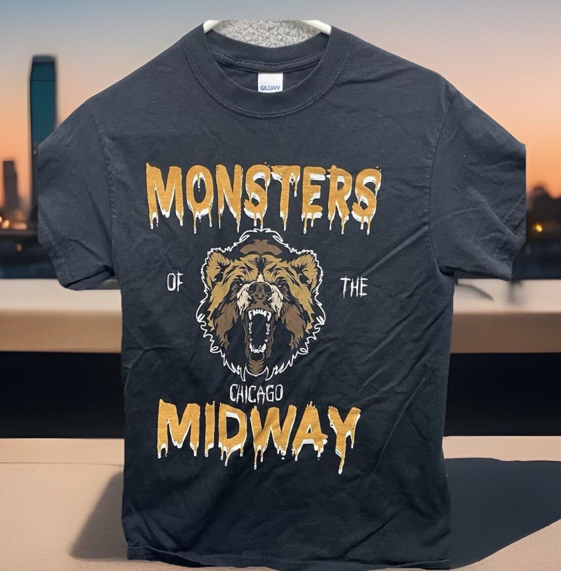 🔥 Chicago Bears • Monster Of The Midway • T Shirt • Gildan • NFL • Size S