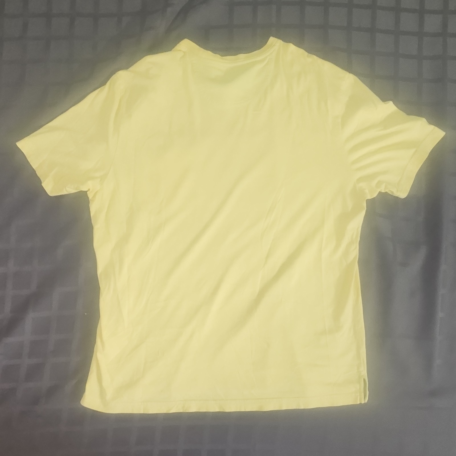 Tommy Bahama Relax Mens L Yellow Solid Pocket Crew Neck Short Sleeve Tee