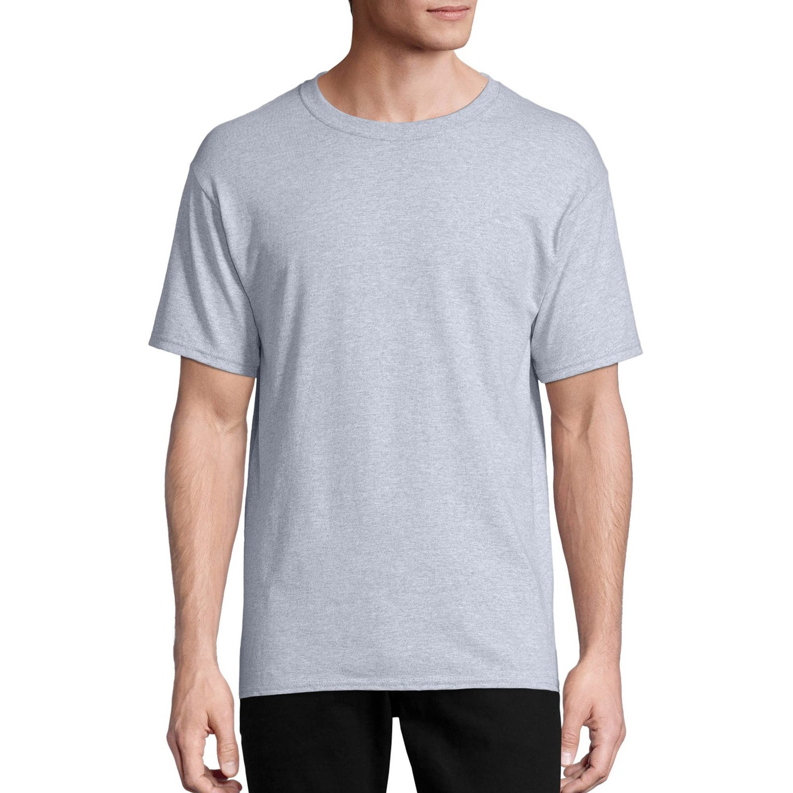 4-pack Mens Essentials Short Sleeve 90% Cotton T-Shirt 3X-Large Big Light Steel