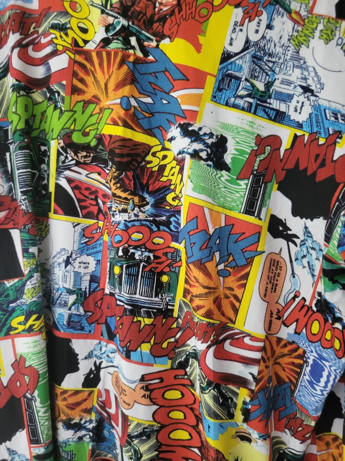 Bruno Banani Comic Superhero Graphic – Comix T-Shirt – Size XL – Multicoloured