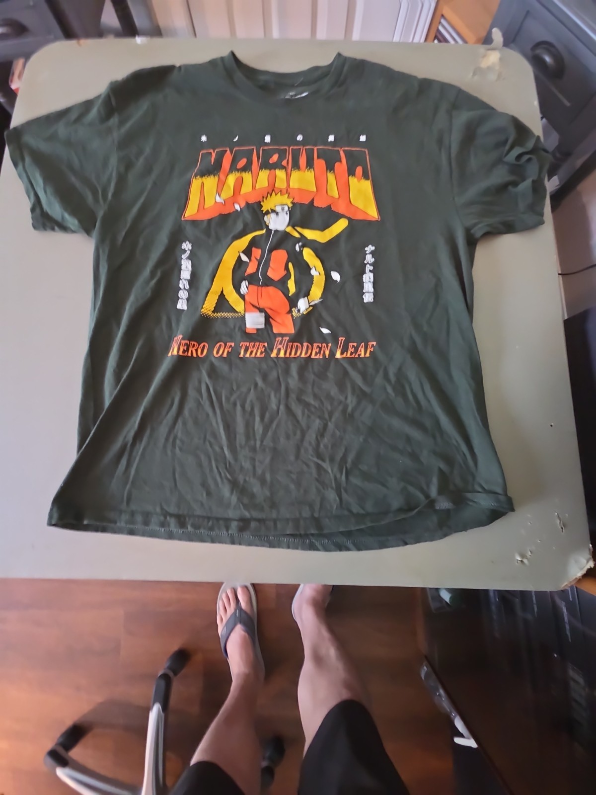 Naruto Shippuden New Adult T-Shirt – Hero of the Hidden Leaf Posing In Front