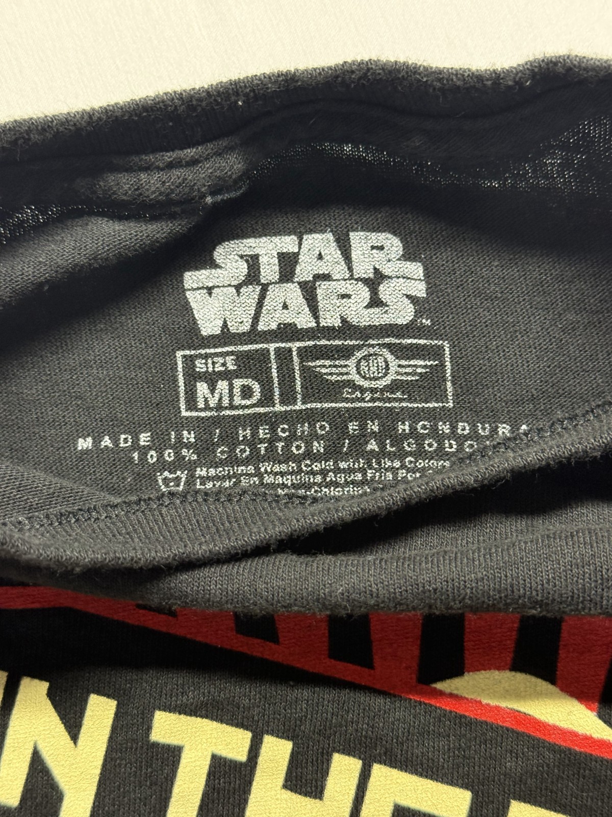 Star Wars T Shirt Men Small Black Cotton Join The Empire Support The Revolution