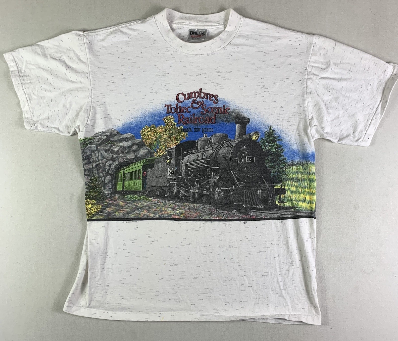 Cumbres & Toltec Scenic Railroad T-shirt Mens Large Steam Train VTG 90s
