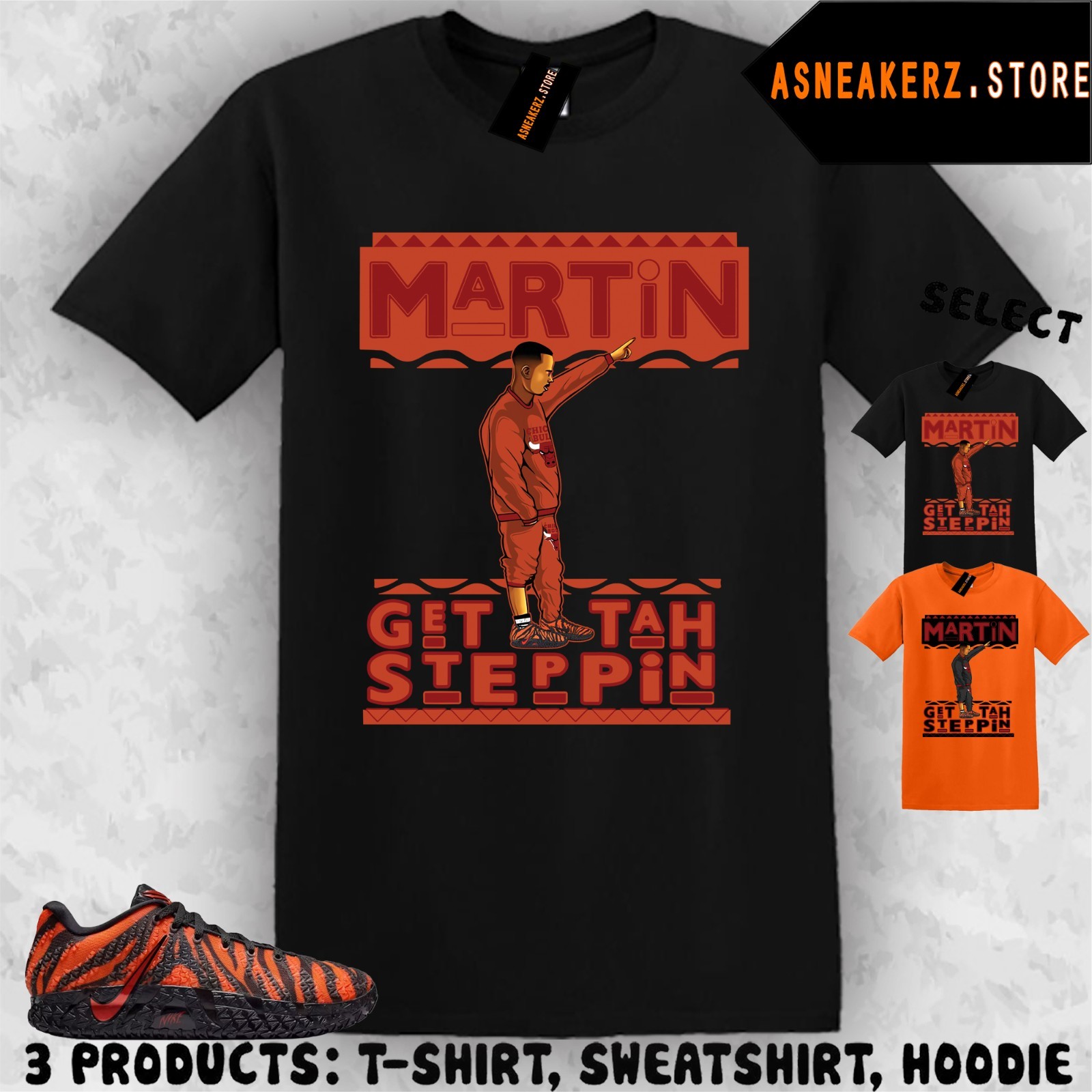 Shirt Matching Ja 3 Animal Pack Tiger Match Sneaker Sneakerhead Martin T-Shirt