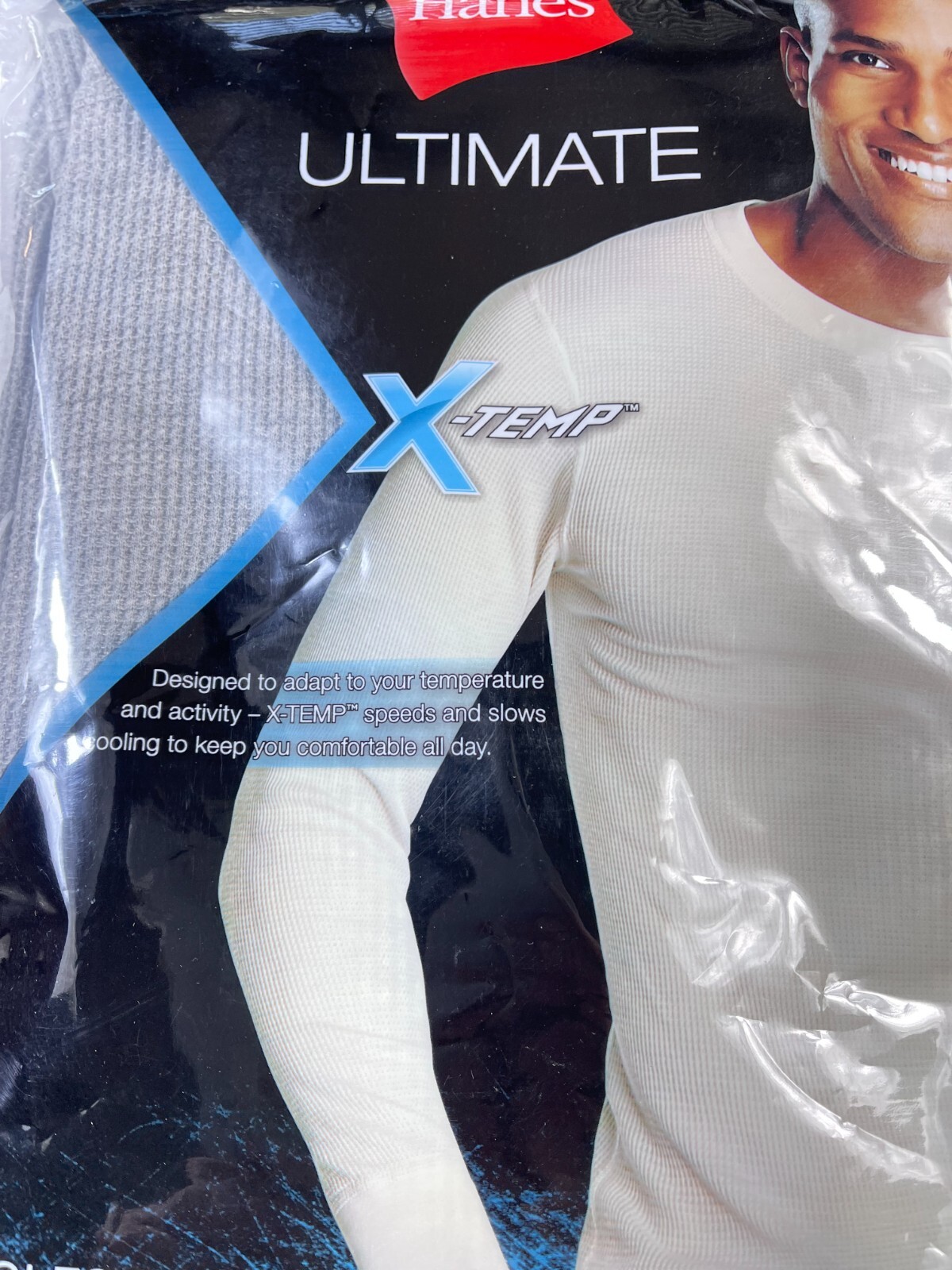 Men’s Hanes Ultimate X-Temp Thermal Crew Neck Long Sleeve Tagless NEW BJ