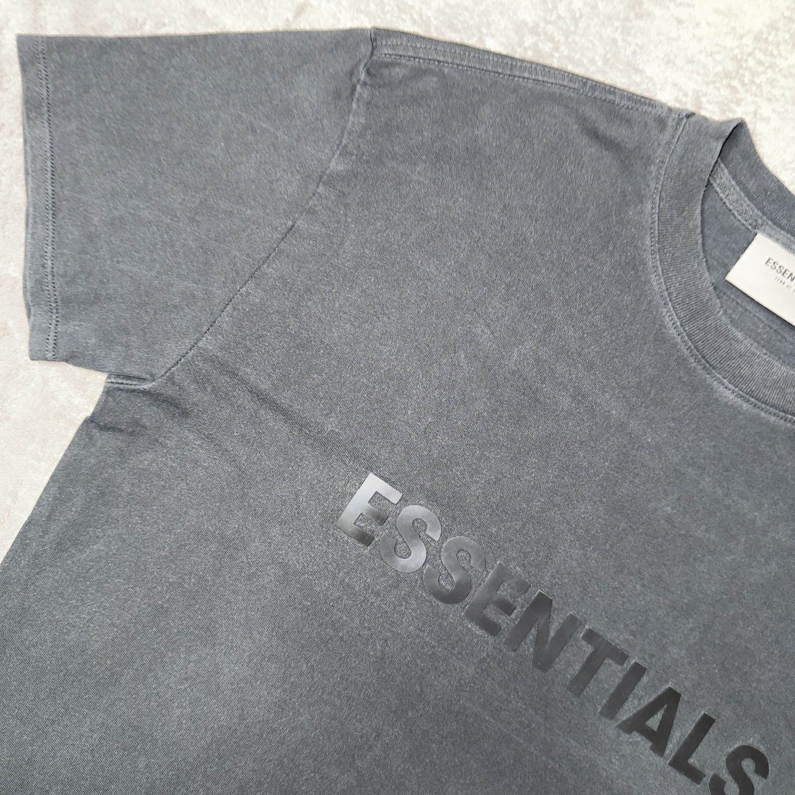 FOG Essentials Boxy T-Shirt Unisex XS Stretch Limo Black 125SP202000F SS20