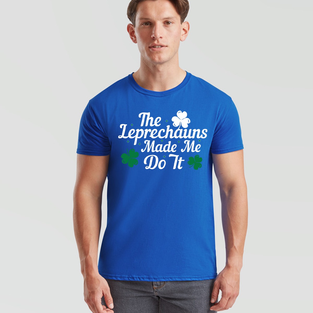 Saint Patricks Day Paddys The Leprechauns Made Me Do It Mens Womens T-Shirt