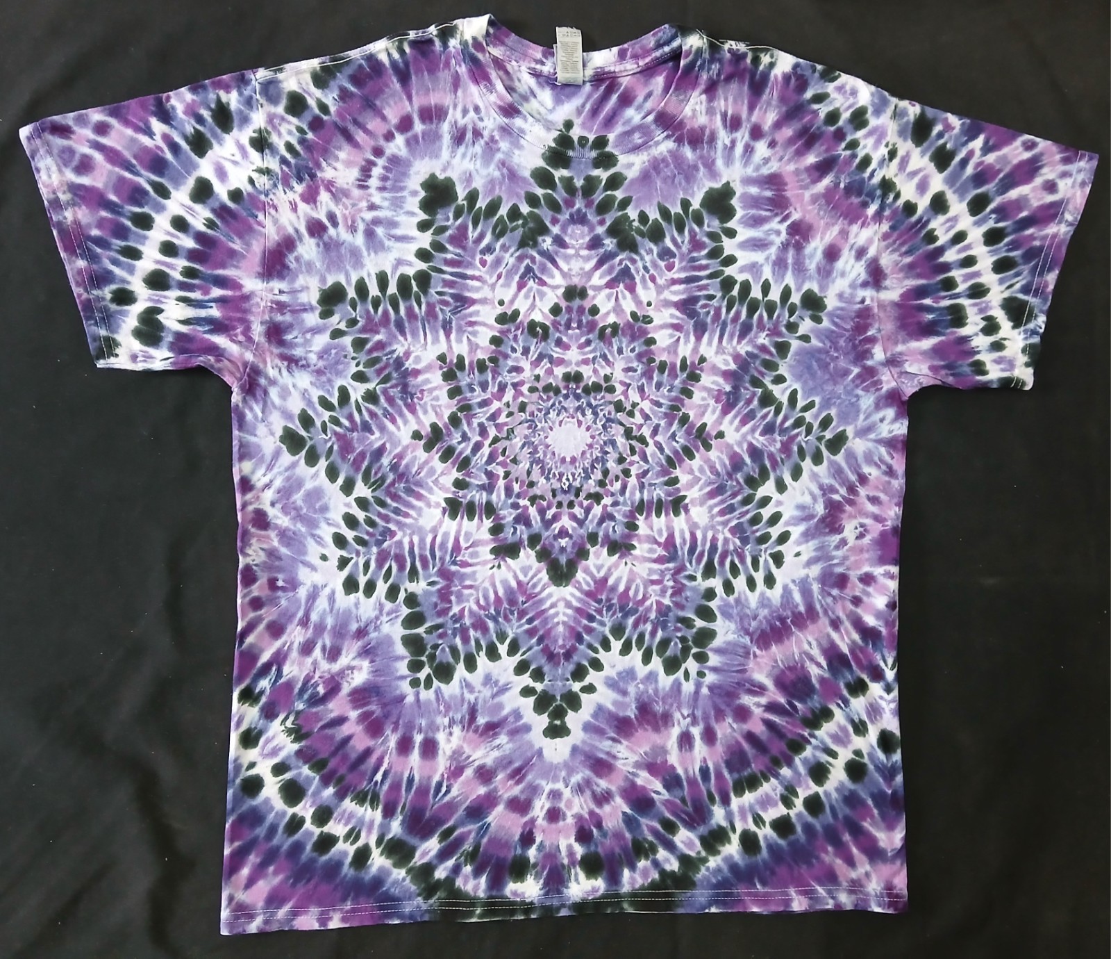 #0921 LARGE Short Sleeve tie dye t-shirt dead grateful hippie FREE SHIPPING