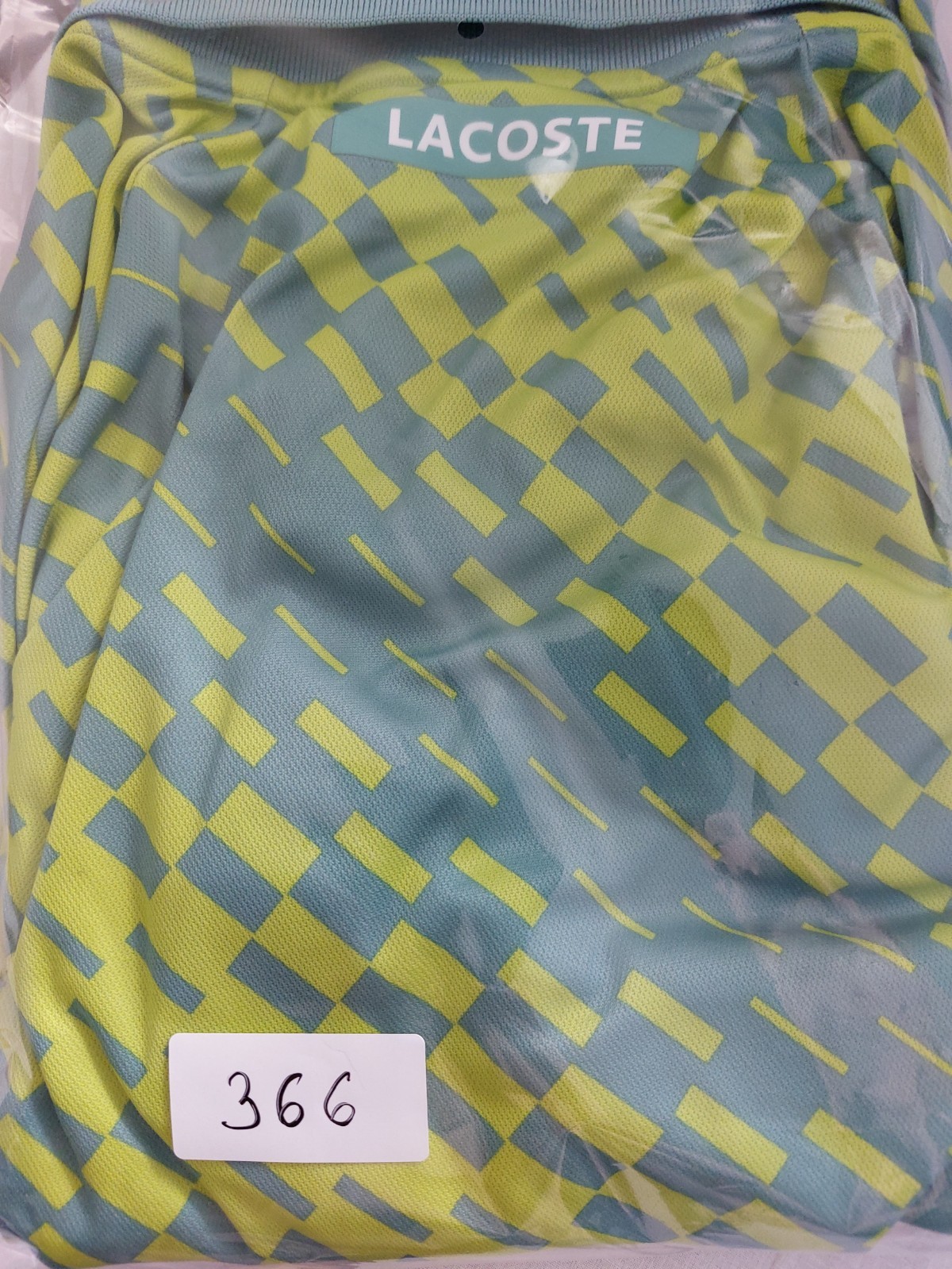 LACOSTE NOVAK DJOKOVIC 3XL (SIZE 8) GREEN POLO SHIRT VERY GOOD CONDITION