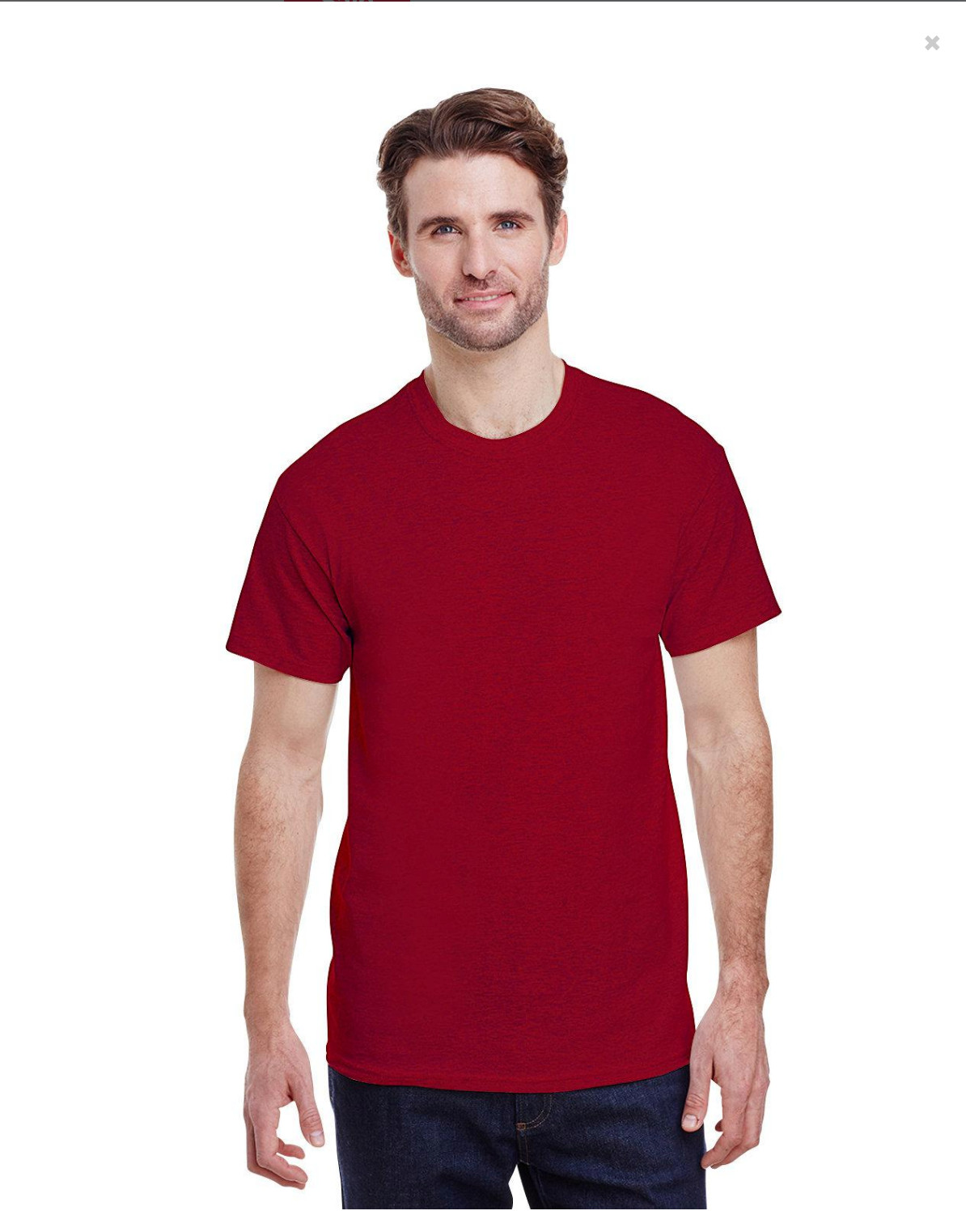 Gildan Mens G500 Premium Short Sleeve Heavy Cotton Plain Casual T-Shirt Pack 6