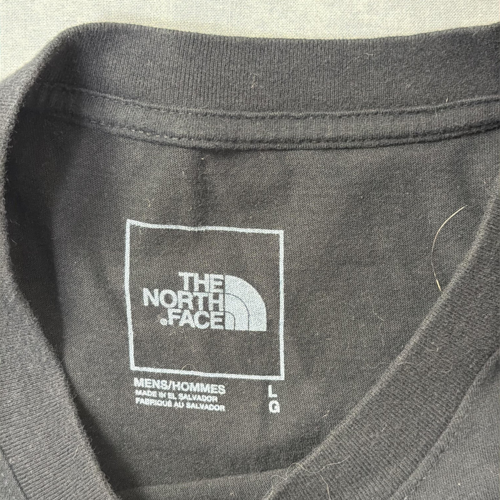 The North Face Shirt Mens L Black Camo Box Logo Graphic Tee Tagless Outdoor