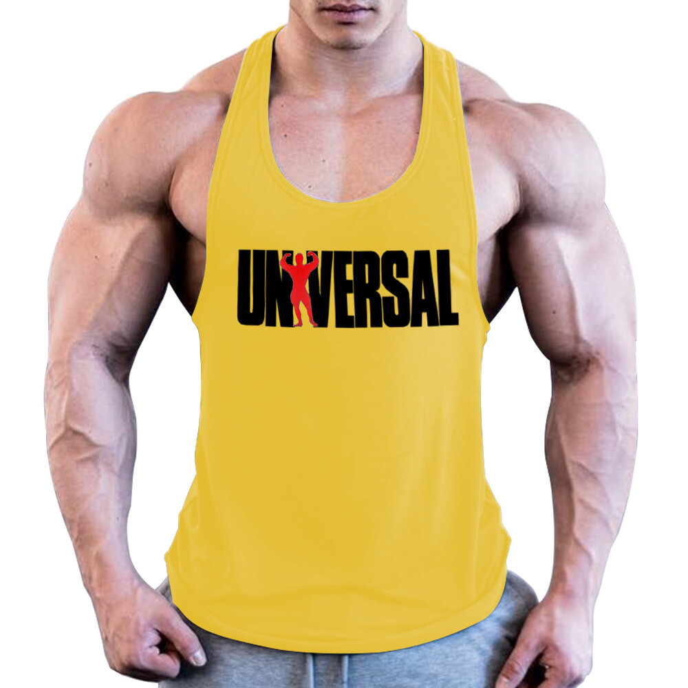 NEW Universal Men Gym Bodybuilding Tank Top Stringer Fitness Shirt VEST