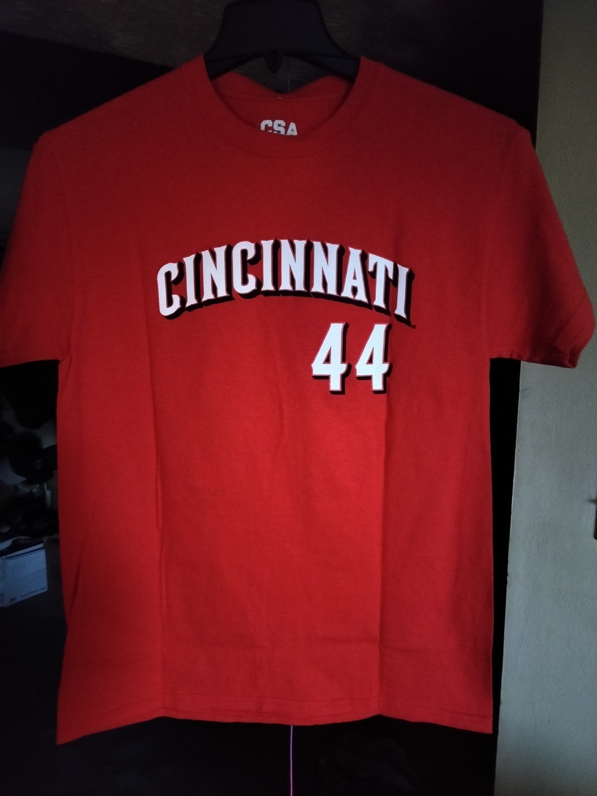 Cincinnati Reds DelaCruz #44 Baseball T Shirt Red MLB Licensed, Medium NWT