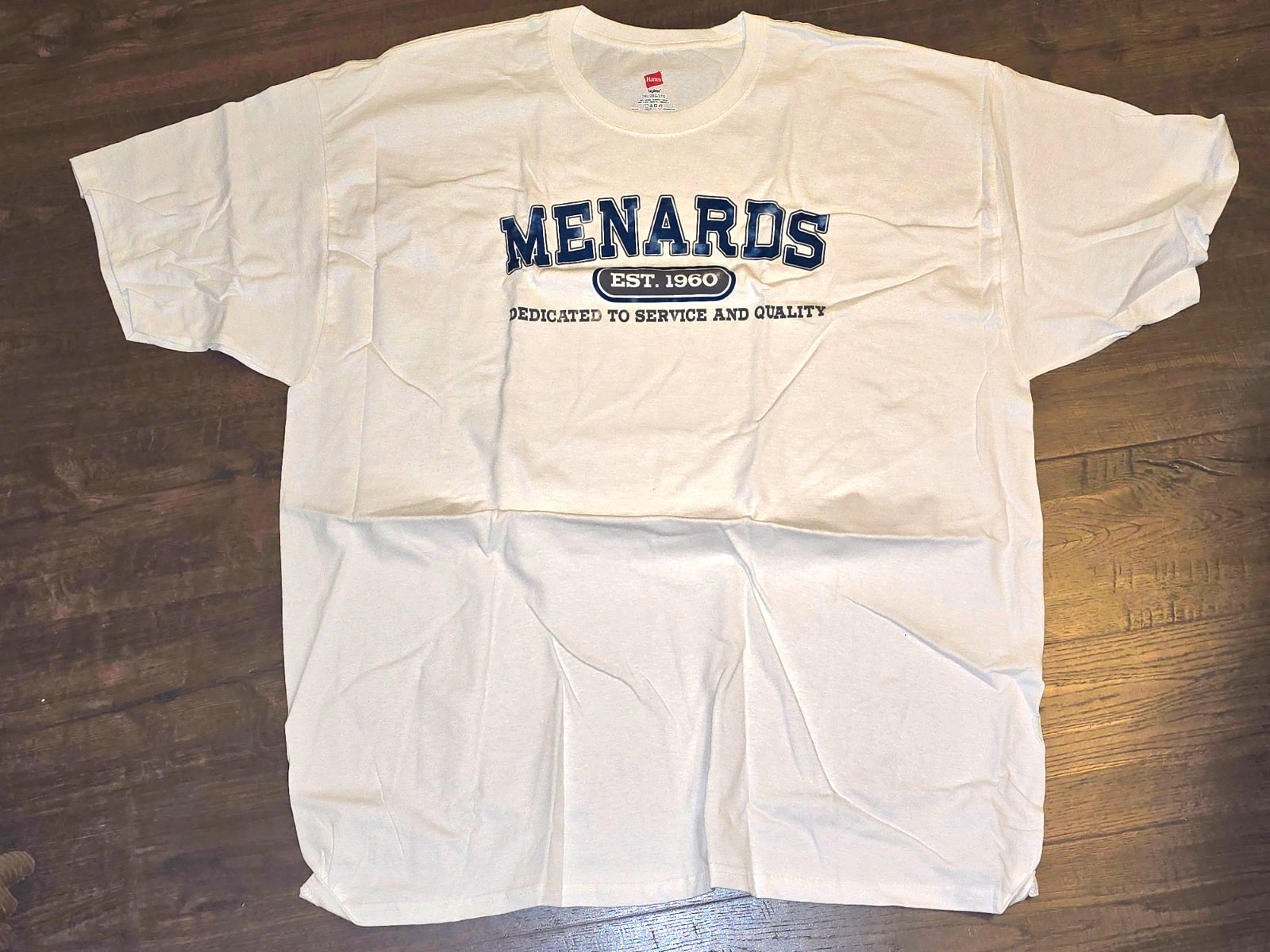 Menards T-shirt Mens Sz 2XL Est. 1960 Hanes ComfortBlend Shirt New