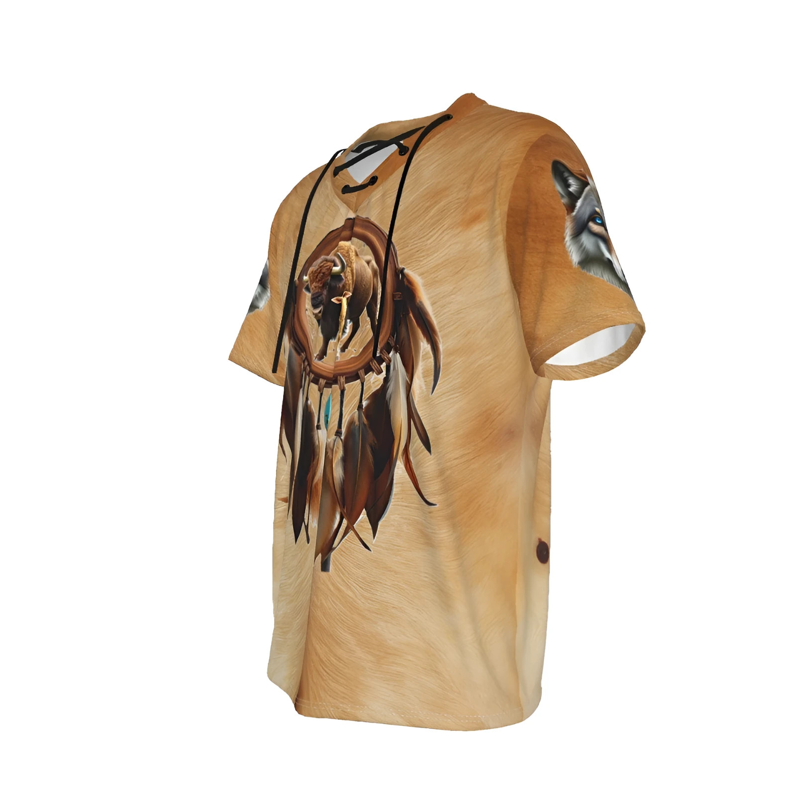 Native American Indian /Dreamcatcher Bison/T-shirt /Men/Woman,Front & Back Print
