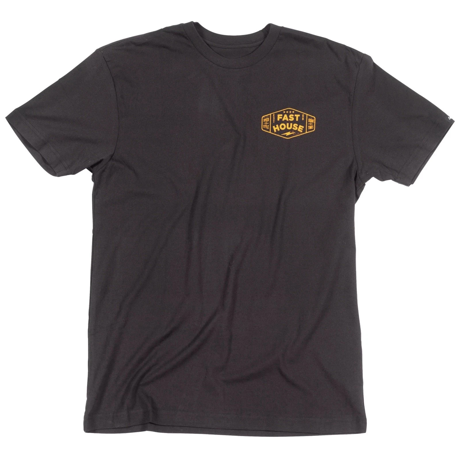 Fasthouse Station Tee Black Adult Logo Short Sleeve T-shirt Large 100012-00-10