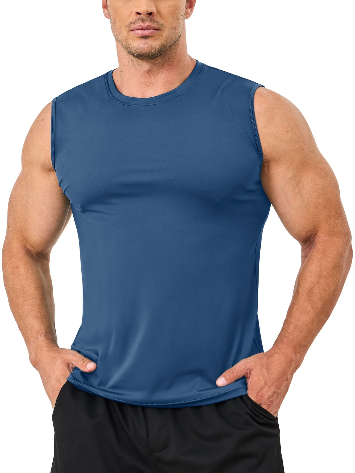 Men’s Sleeveless Tank Tops Muscel Tee Gym Workout Summer Quick Dry Undershirts