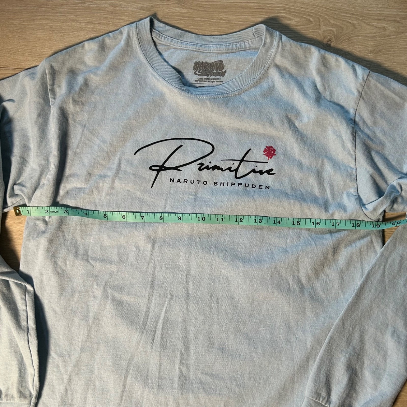 Primitive x Naruto Shippuden Know the Pain Long Sleeve T-Shirt Light Blue Mens M