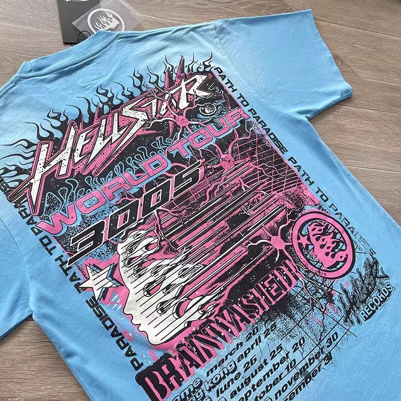 Mens Hell Studios star Future Short Sleeve Tee High Street Trendy T-shirt