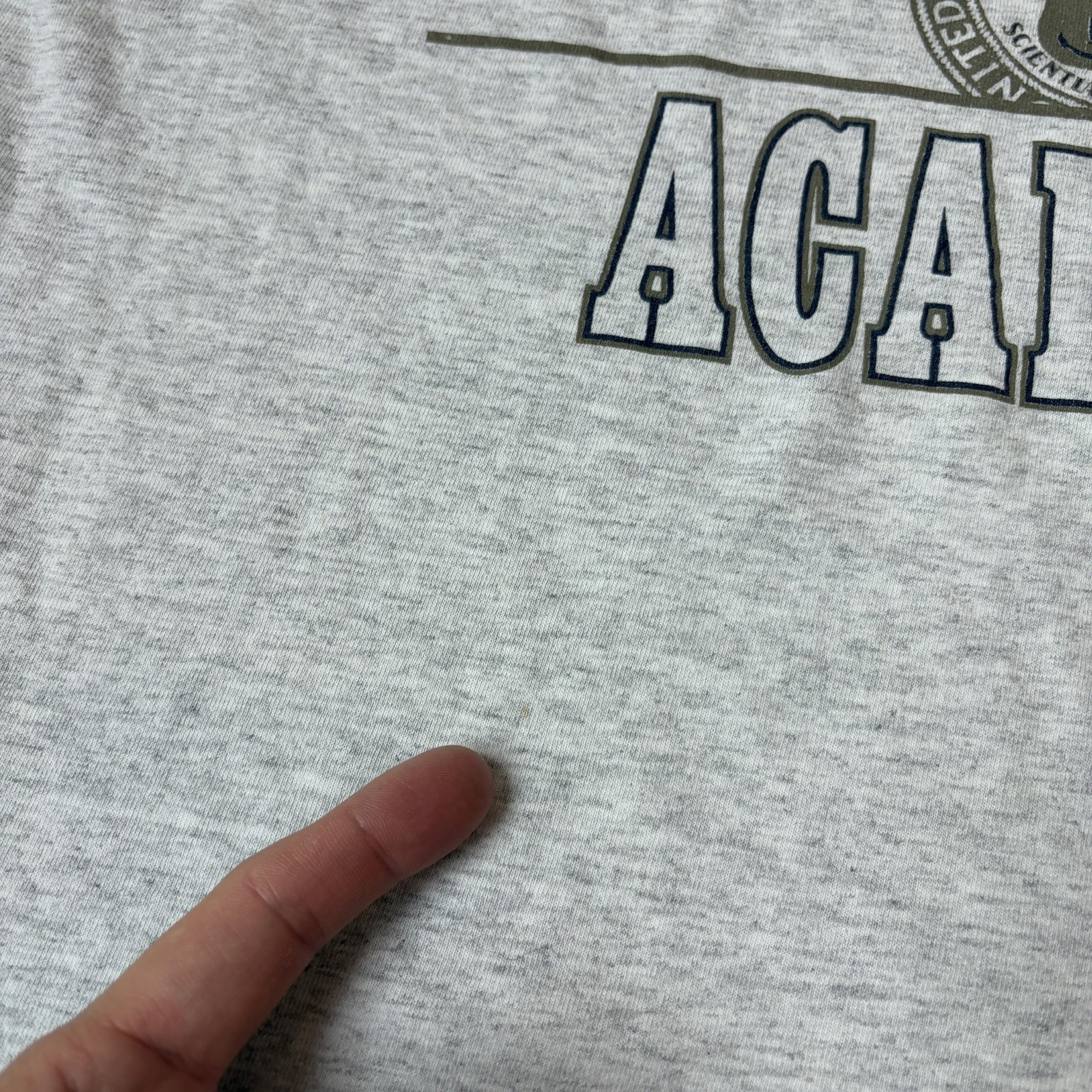 Vintage United States Coast Guard Academy Crest Graphic T Shirt USA Military XL