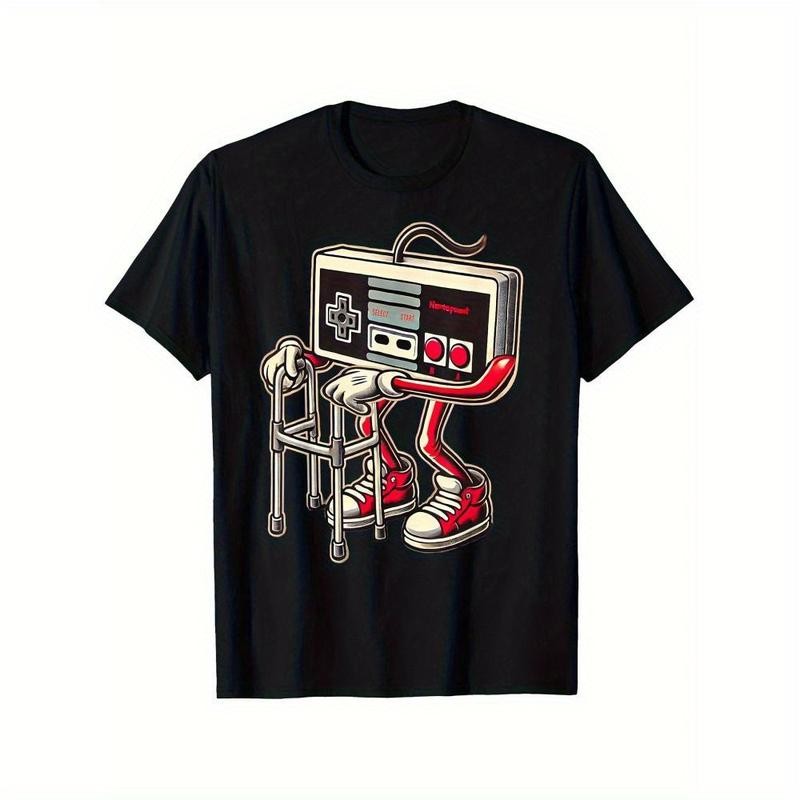 100% Cotton Men’S And Boys Retro Gaming Pattern T-Shirt