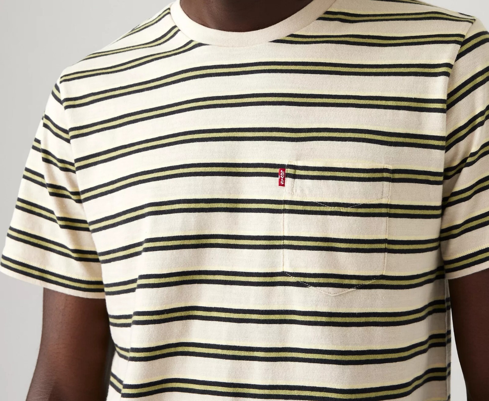 AUTHENTIC LEVI’S SS CLASSIC POCKET STRIPES STANDARD FIT T SHIRT 193420411