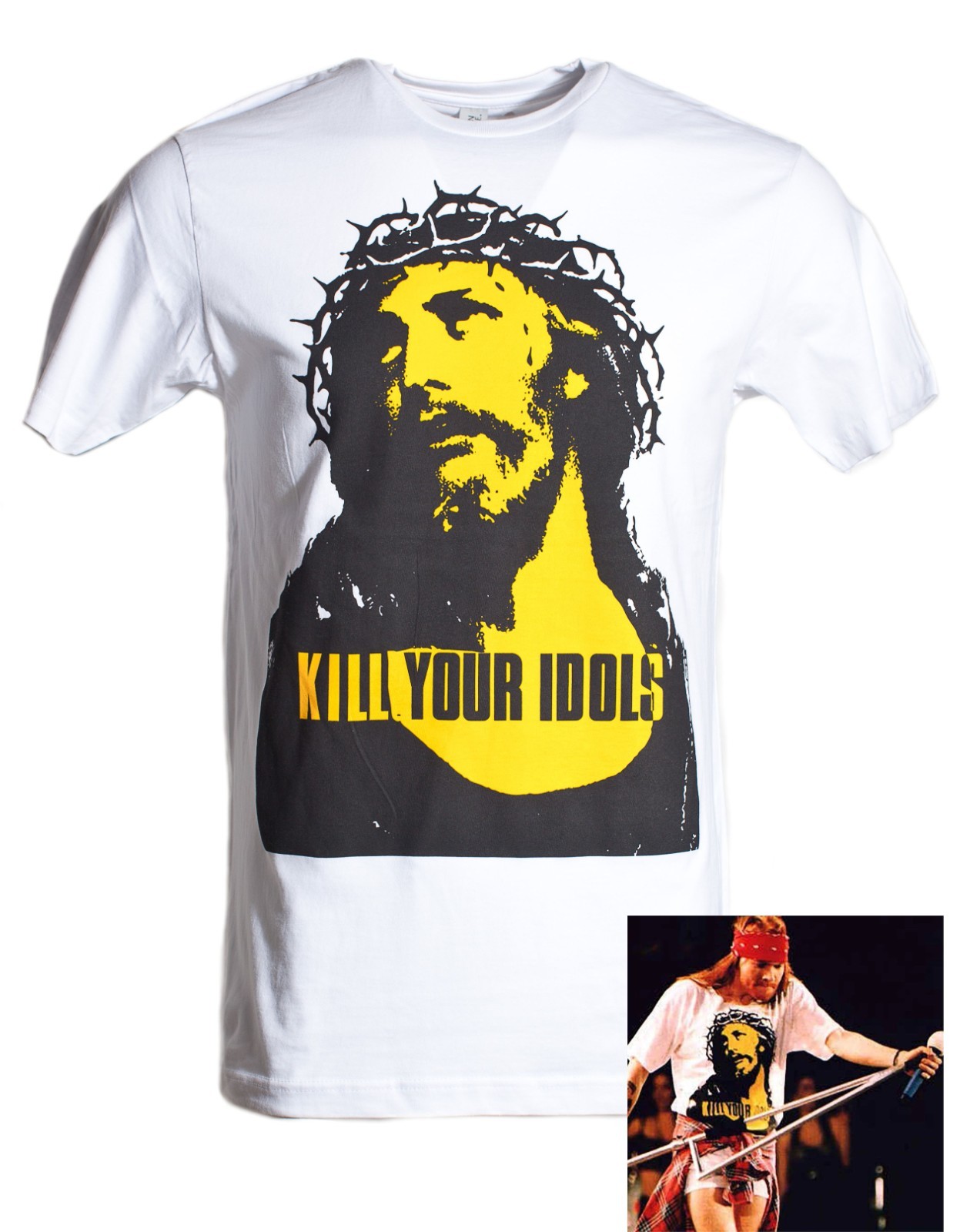 Kill Your Idols Axl Rose T-Shirt Unisex Adult White S-3X