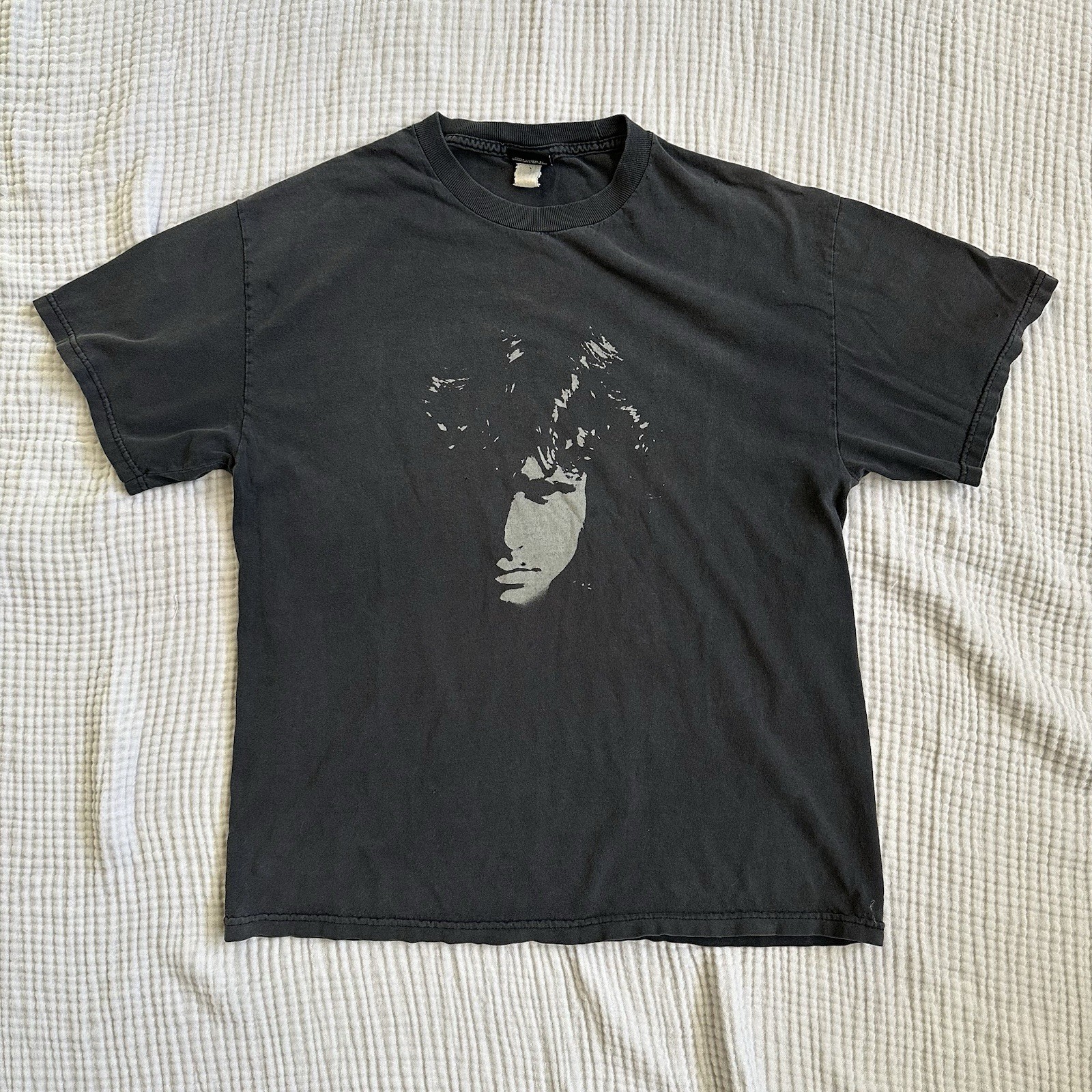 Vtg Winterland The Doors T-Shirt Black Distressed Jim Morrison Graphic Tee 90s L