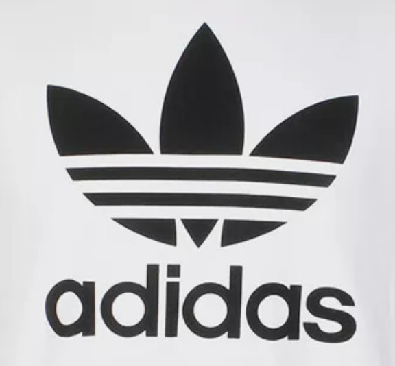 ADIDAS Vintage Trefoil Logo WHITE Regular Fit Short Sleeve T-shirt NWT