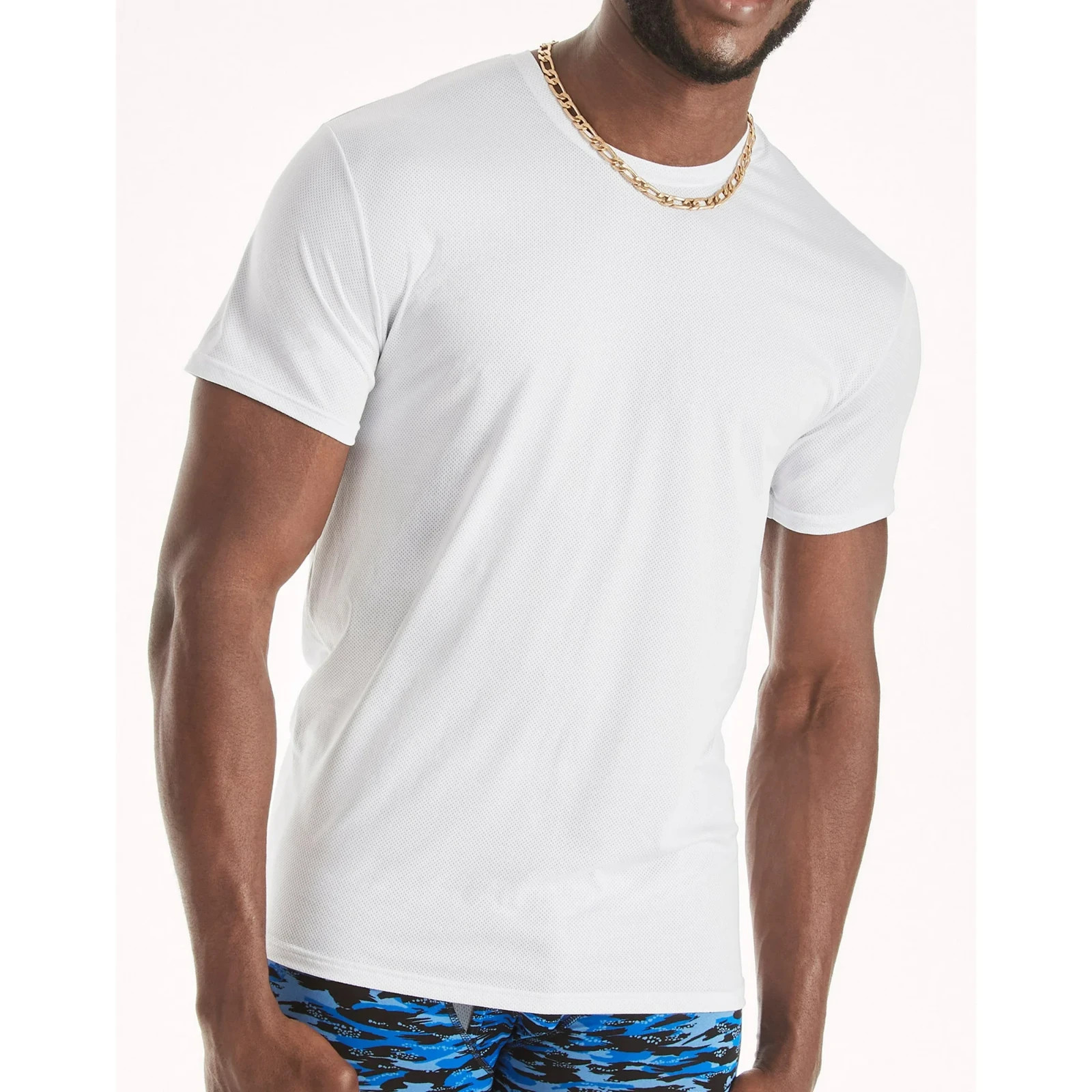 Hanes® Ultimate®Men’s 4-Pack X-Temp BREATHABLE Mesh Crew-neck Tee “TAGLESS® “
