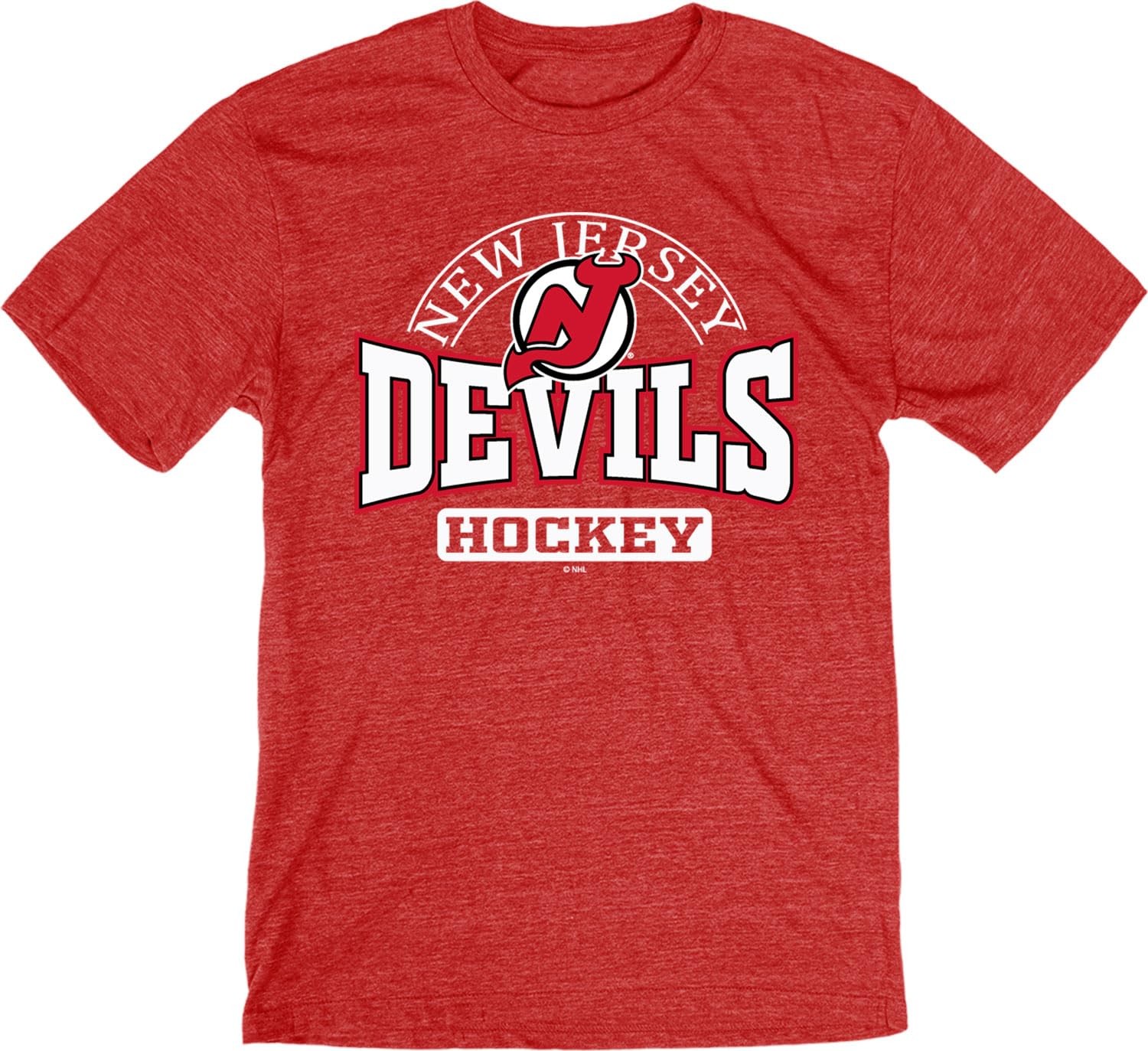Blue 84 Jersey Devils Nhl Officially Licensed Tri-Blend T-Shirt Beards X-Large