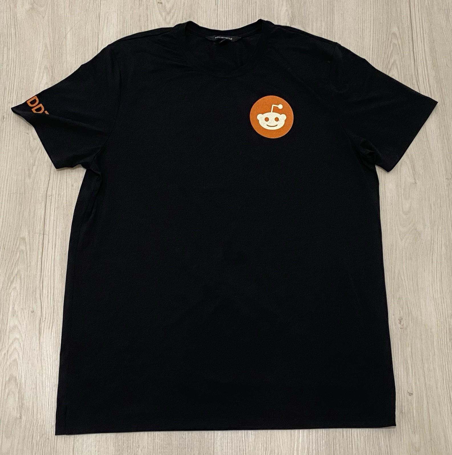 Reddit IPO Stock RDDT T-Shirt Mens XL Black Mercer Mettle Rocket Snoo Swag RARE