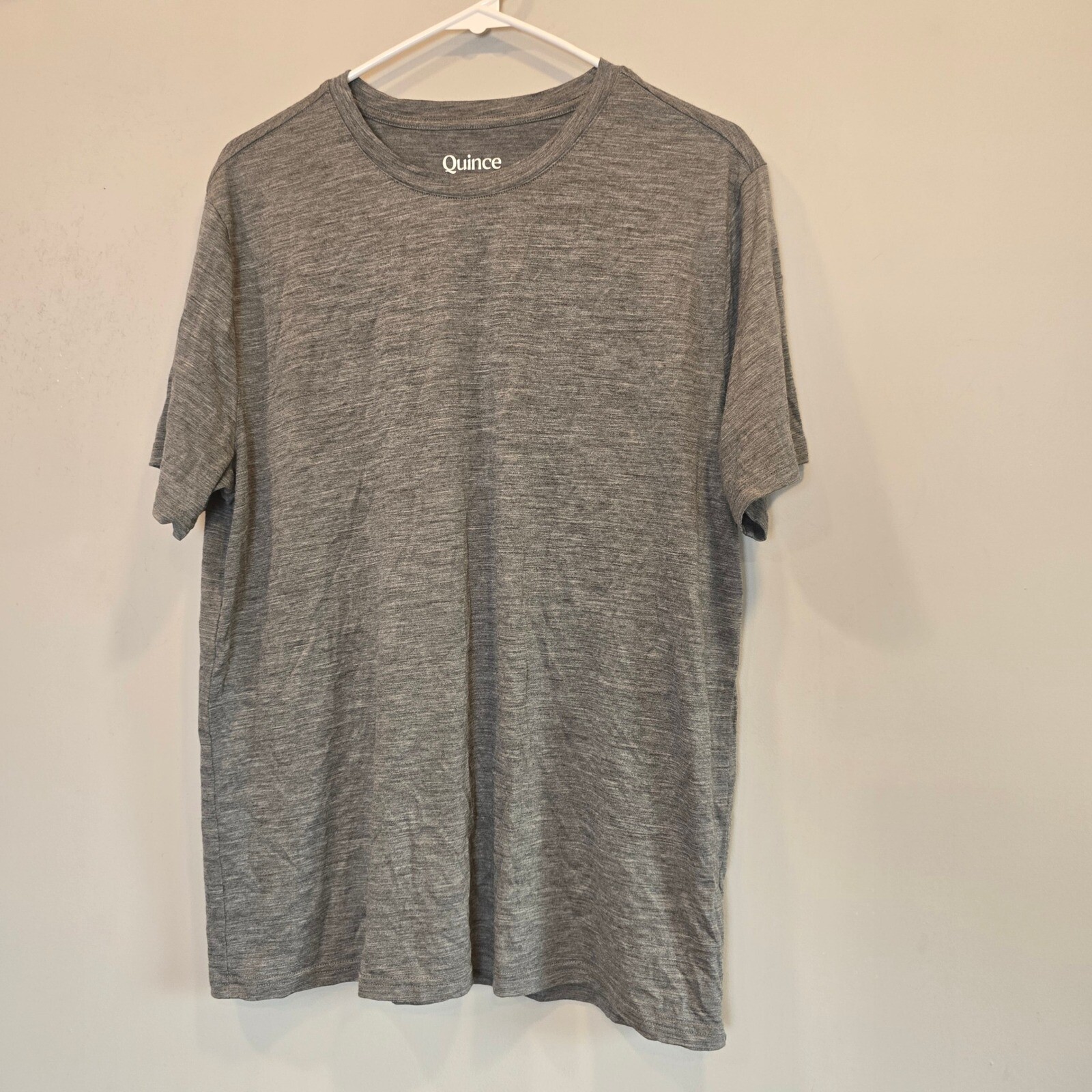 Quince Shirt Mens Large Short Sleeve Gray