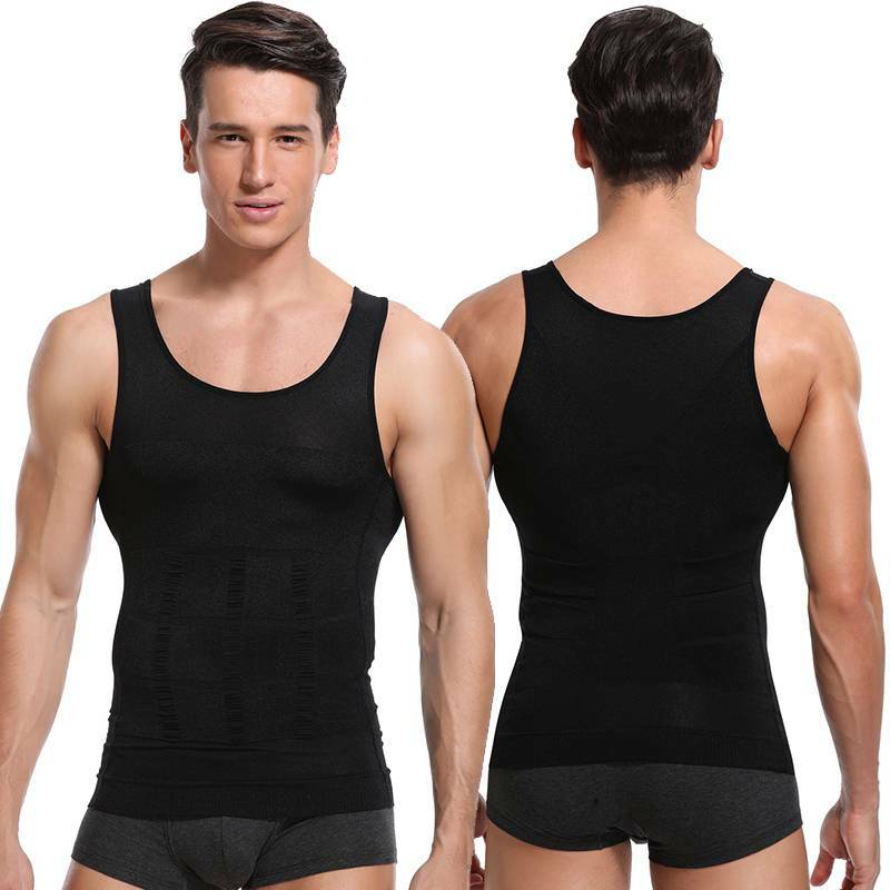 # Men’s Body Shaper Slimming Shirt Compression Sauna Vest Elastic Slim Shapewear