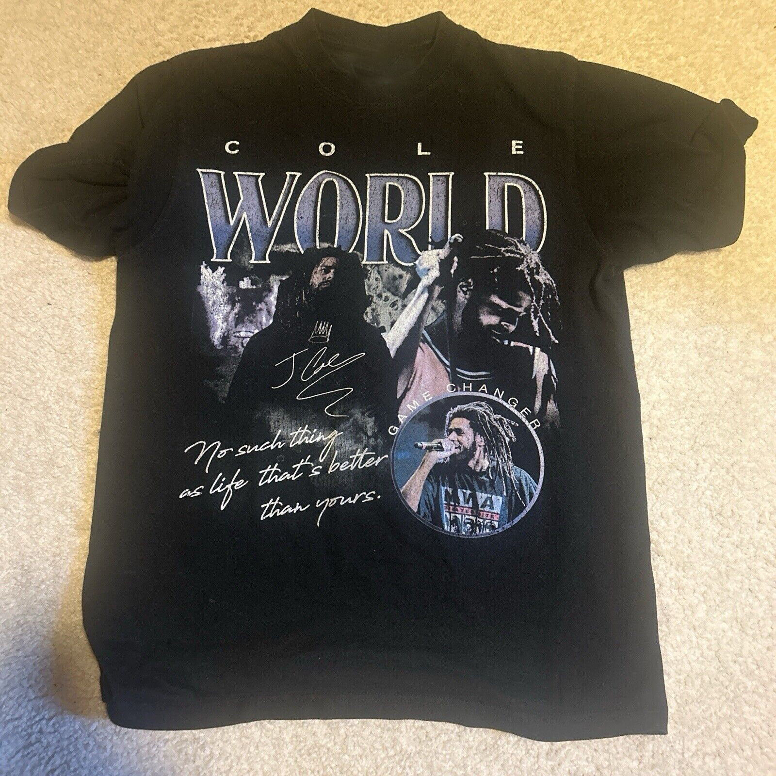 J Cole World Tour Game Changer Heavy Cotton Adult T-Shirt All Size