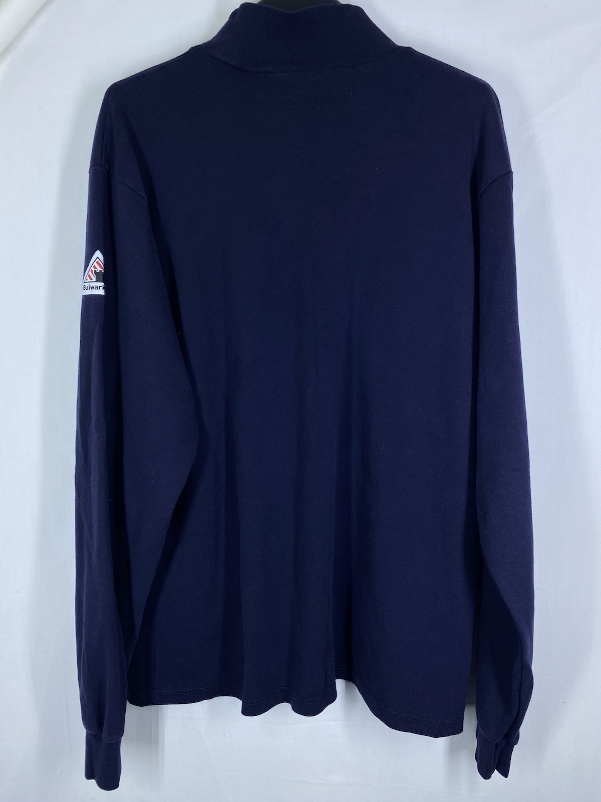 Bulwark FR Mock Neck Shirt Mens XL Blue CAT 2 CAL Flame Resistant HRC ARC Work