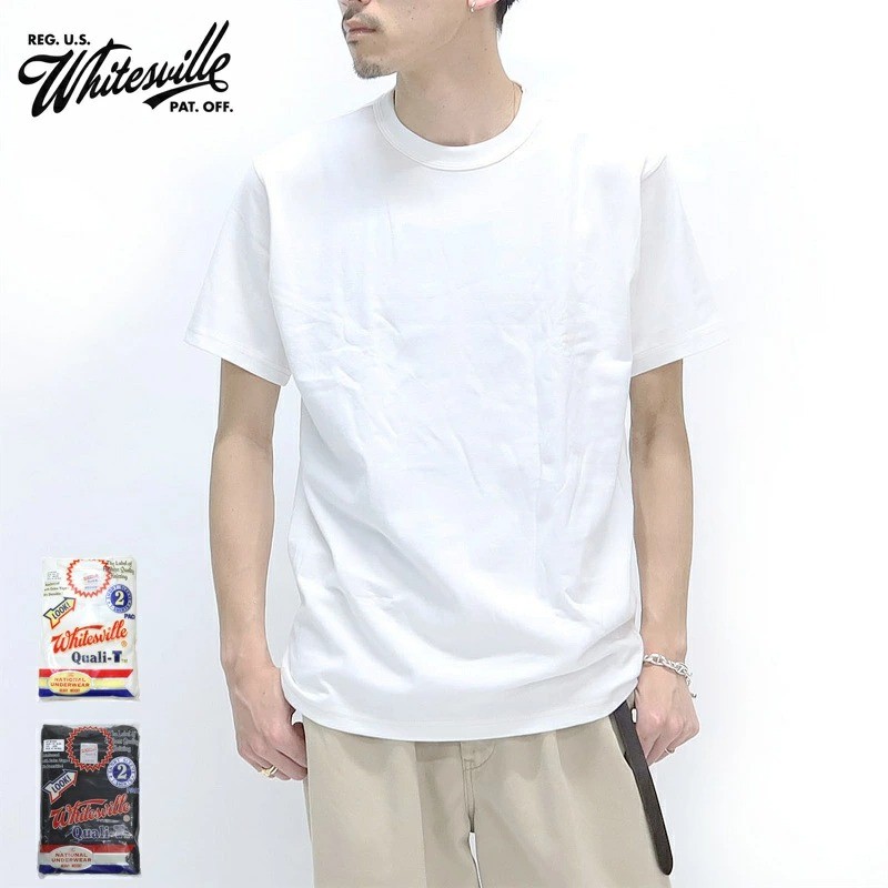 WHITESVILLE T-SHIRT WV73544 2-PACK White Toyo Size L Men