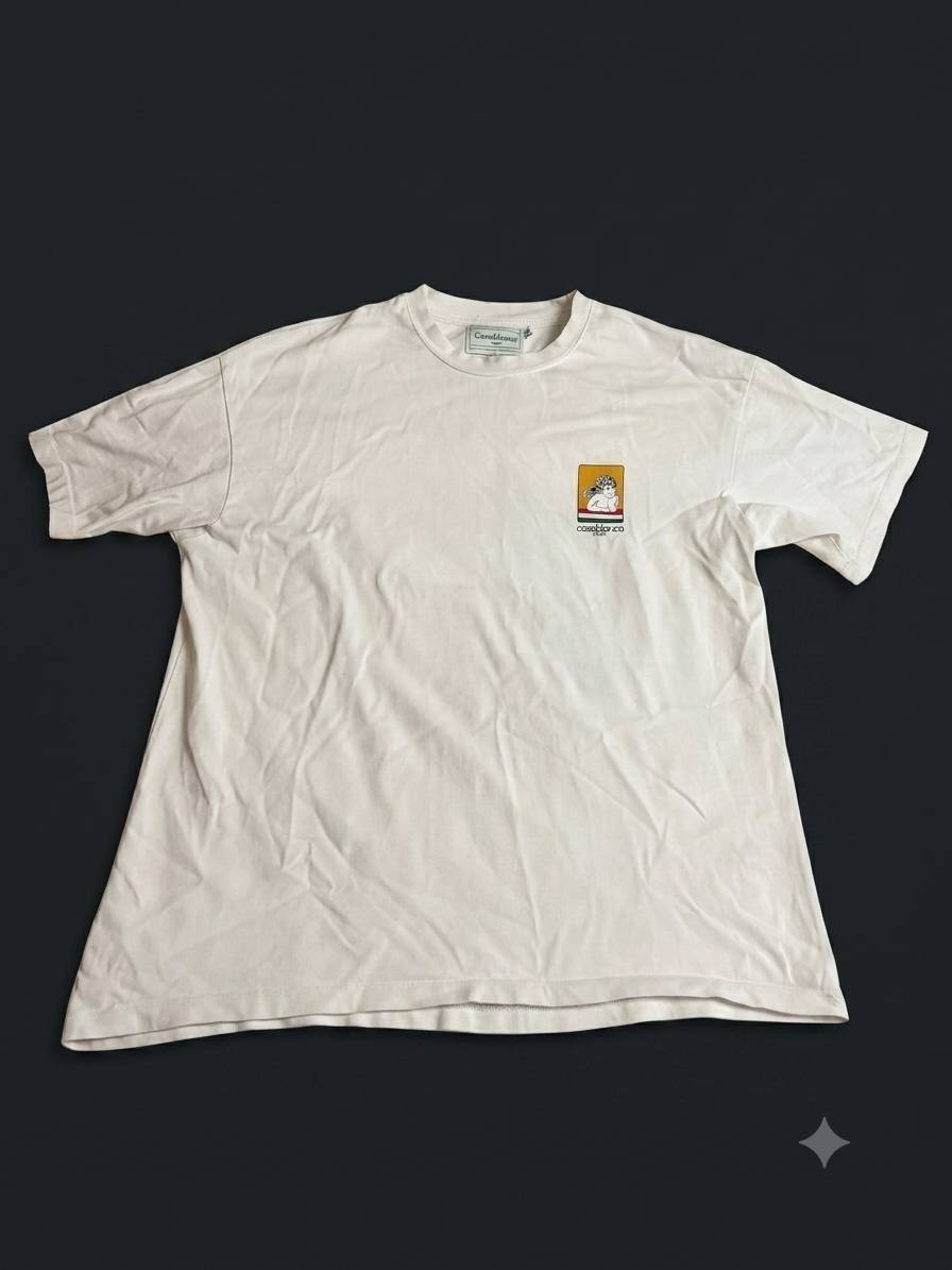 Casablanca Tennis Club Sport Angel T-Shirt White Size M Authentic