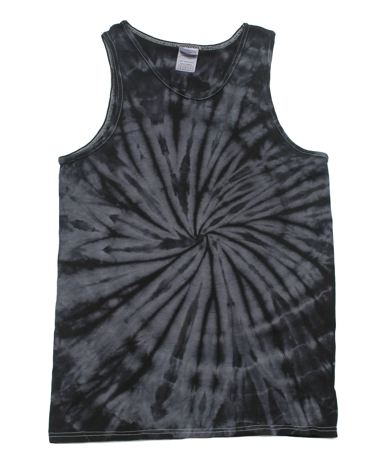 Black Tie Dye Tank Top Sleeveless T-Shirts , Adult S M L XL 2XL 3XL,Cotton