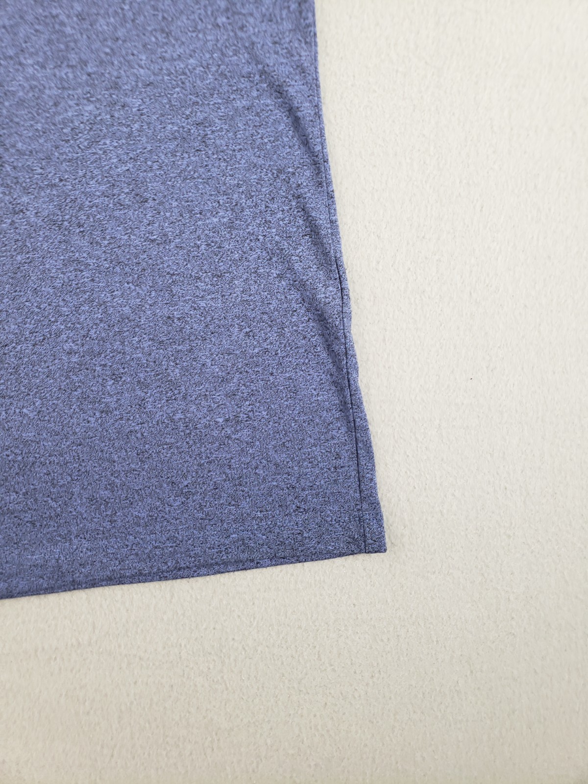 Alfani Men T Shirt L Blue Textured Henley Short Sleeve Stretch Summer Casual