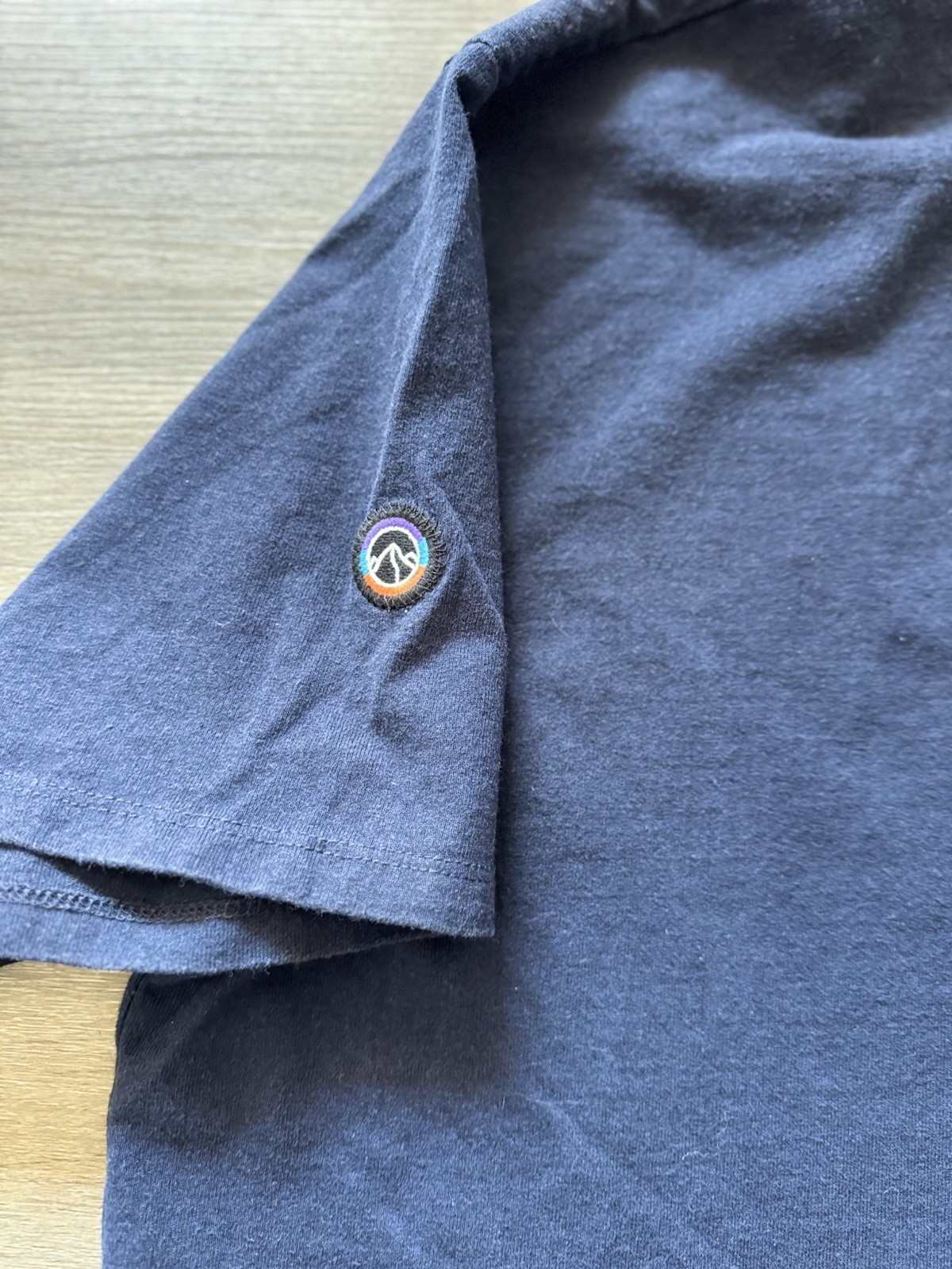 Patagonia Responsibili-Tee Men’s T-Shirt XXL Blue Solid Logo Crew Neck Short