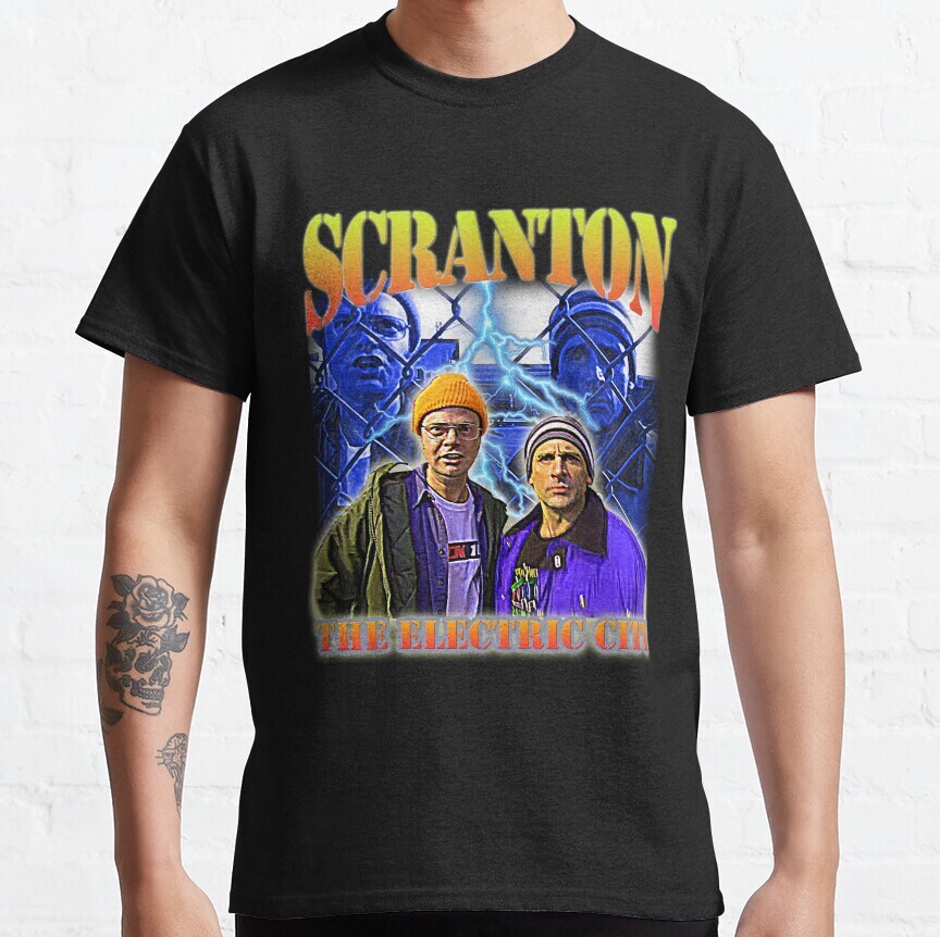 HOT SALE! Scranton: The Electric City Classic Retro Vintage T-Shirt S-5XL